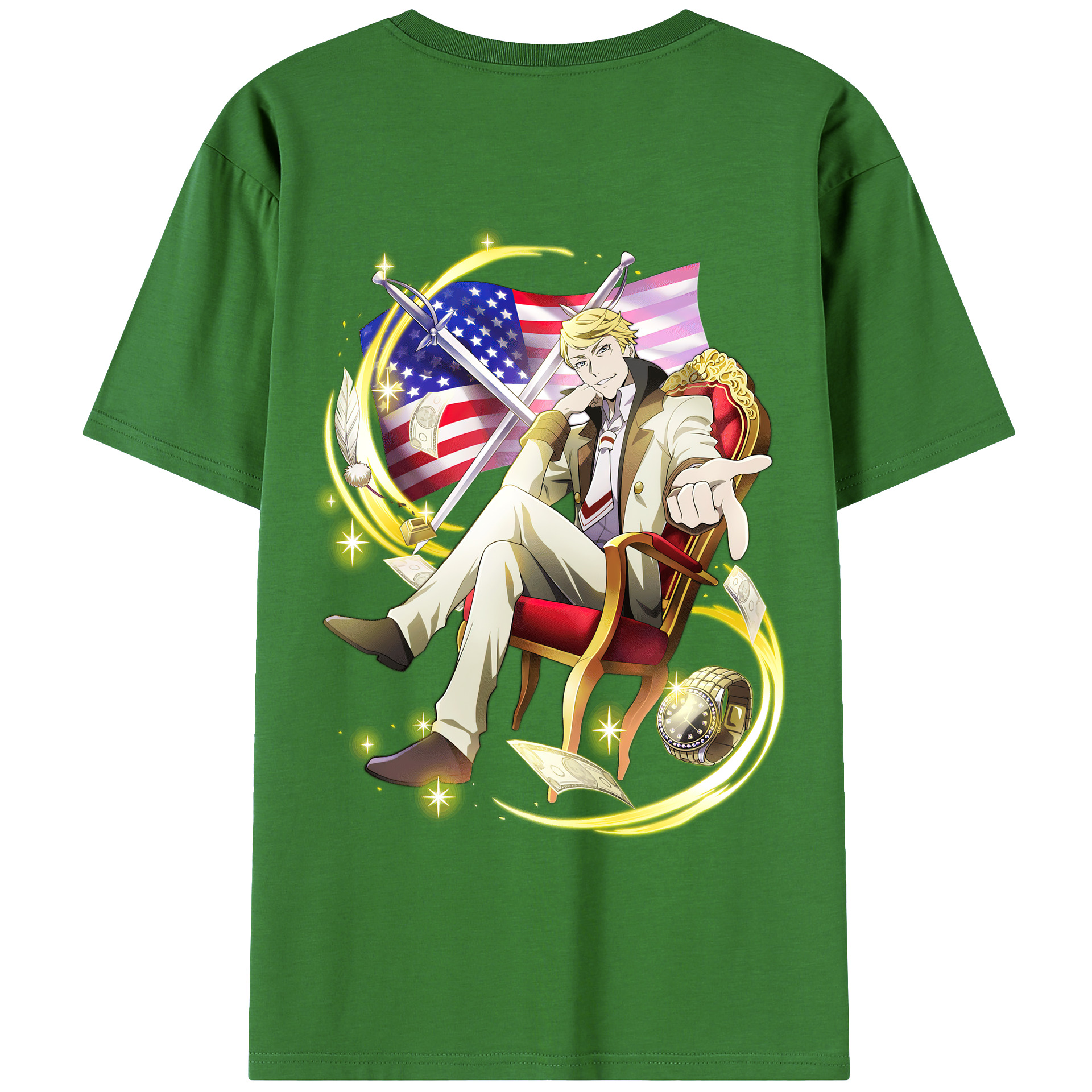 （画像用） 文豪ストレイドッグス Bungo Stray Dogs レディース半袖Tシャツ(バックプリント)